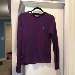 Purple Ralph Lauren long sleeve shirt
